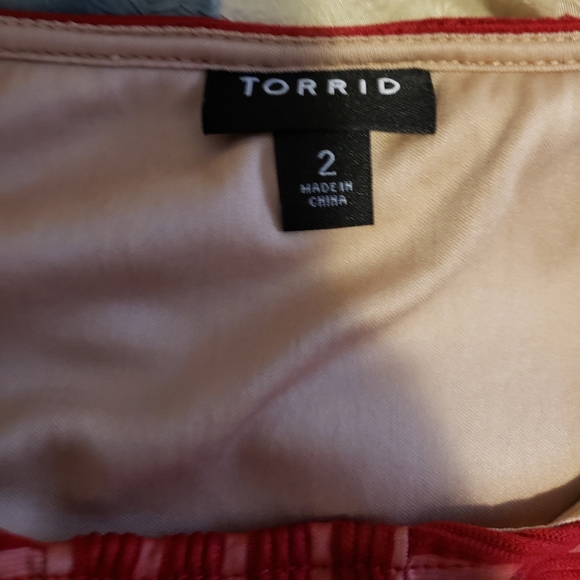 Torrid red baby doll tank - Picture 2 of 3